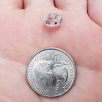 Herkimer Diamond Quartz Natural Crystal - Small One Stone - Size Comparison