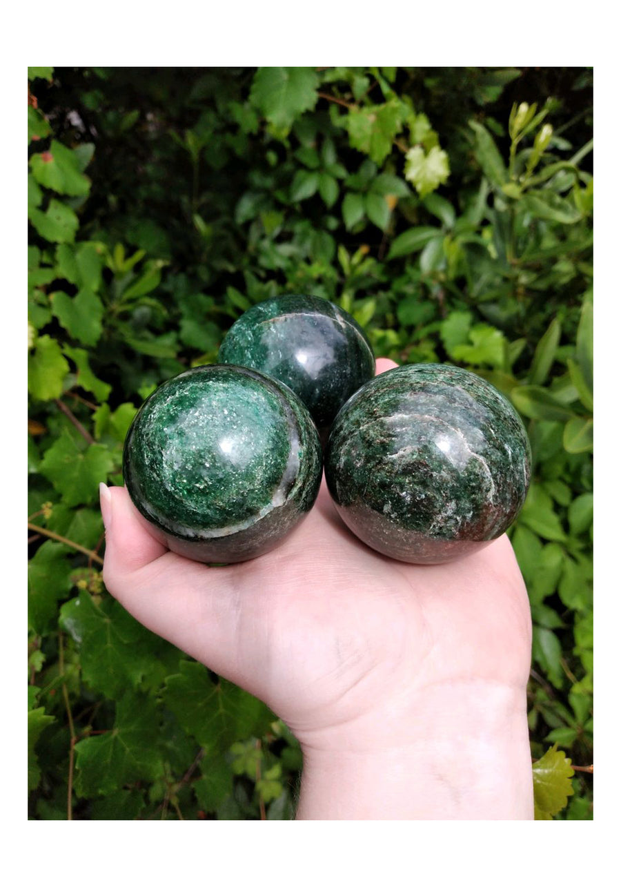 Green Aventurine Gemstone Orb Sphere - Multiple Sizes! 2