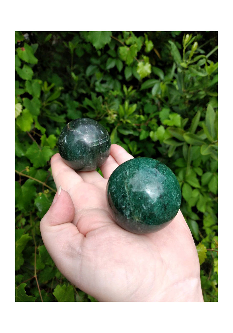 Green Aventurine Gemstone Orb Sphere - Multiple Sizes! 5