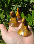 Tiger Eye Witch's Hat Carving