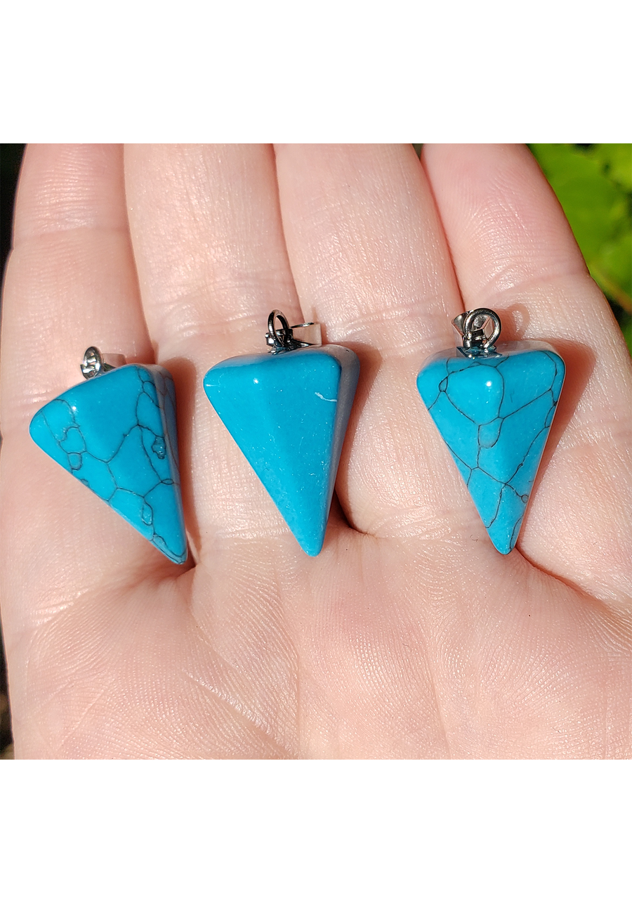 Turquenite Gemstone Pendulum Pendant