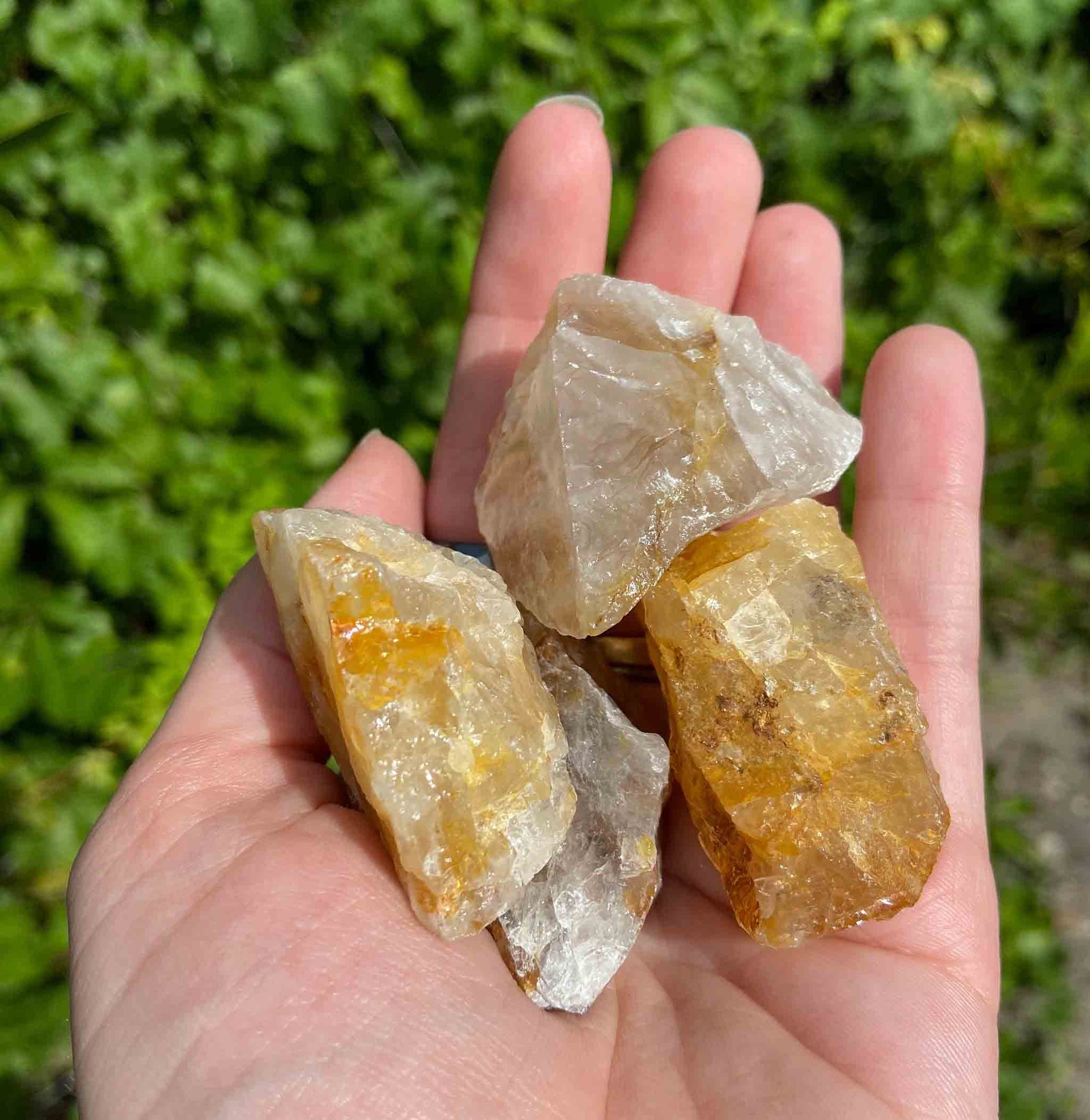 Golden Healer Hematoid Quartz Crystal Natural Raw Rough Gemstone