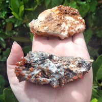 Vanadinite on Barite Natural Gemstone Druzy Cluster - Jumbo Size