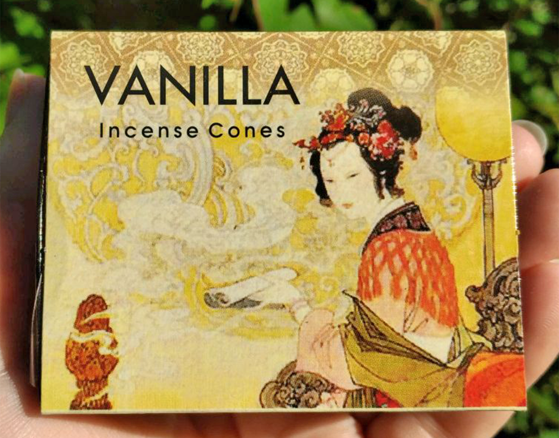 Vanilla Scented Kamini Incense Cones - Set of 10 Cones