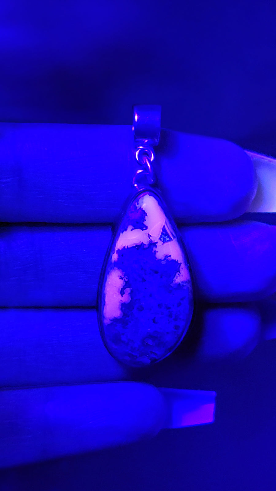 Natural Cantera Mexican Pink Purple Opal Sterling Silver & Copper Pendant - AAA Grade Opal