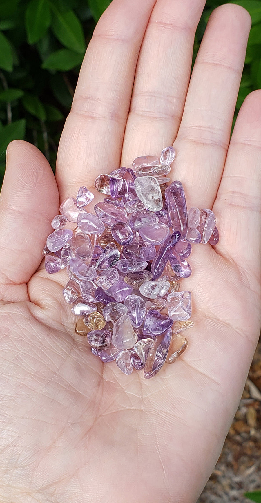 Ametrine Gemstone Chips - 1 Ounce Bag