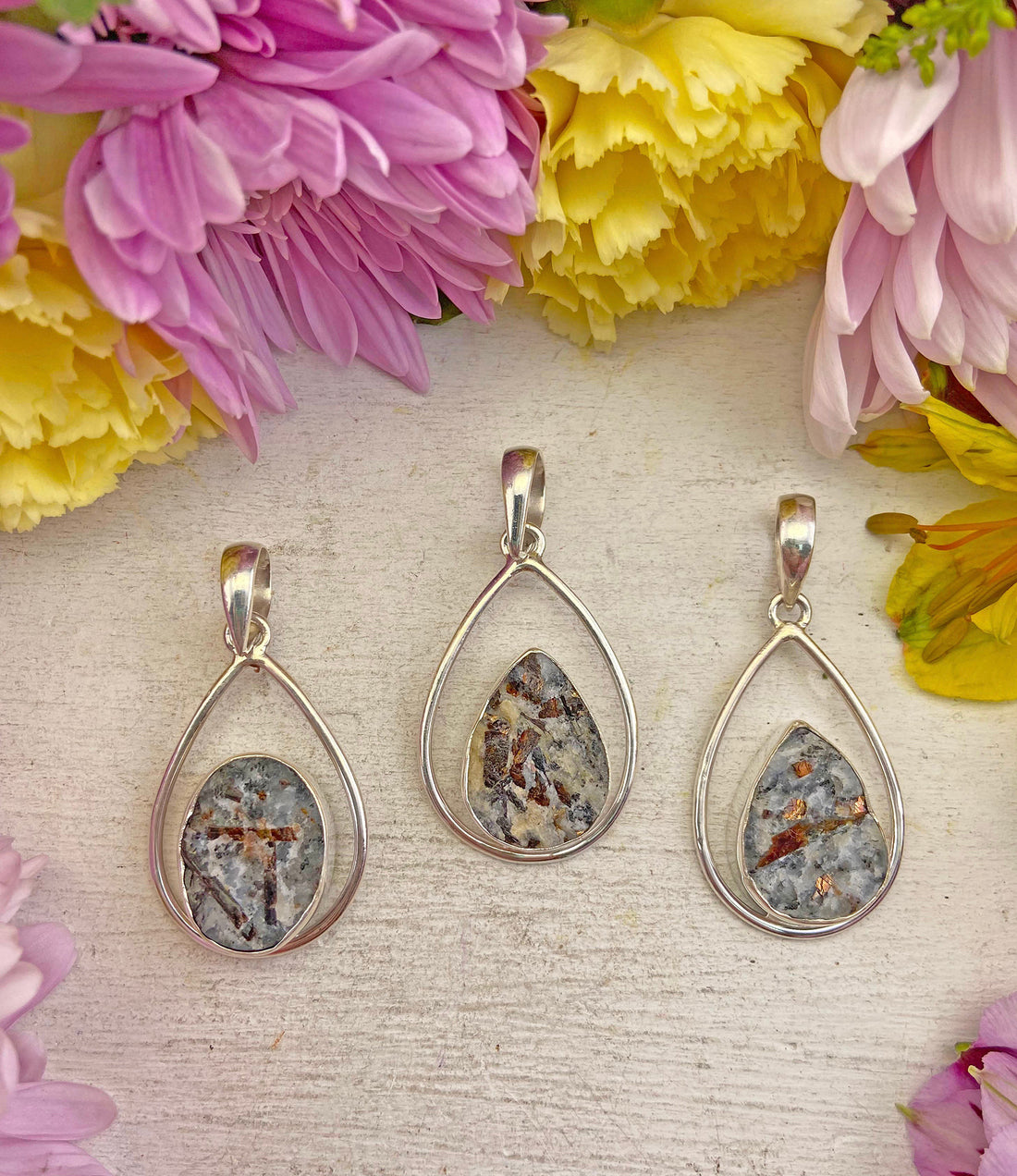Astrophyllite Gemstone Sterling Silver Pendant - Nox