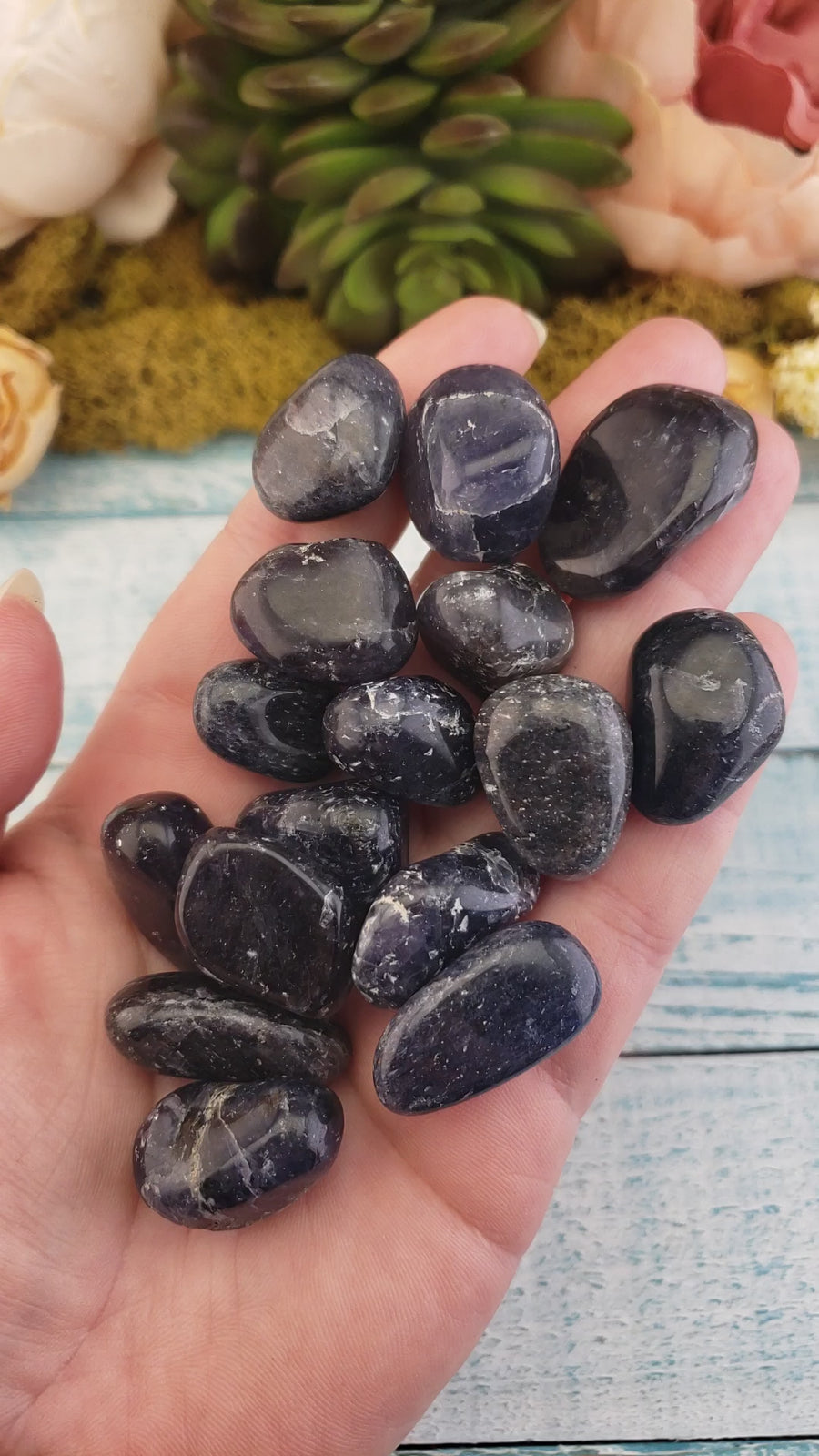 Blue Aventurine Tumbled Gemstone - One Stone or Bulk Wholesale Lots - Video