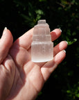 Selenite Crystal Tower for Cleansing and Charging - Mini Satin Spar