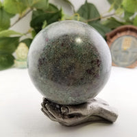 Ruby Kyanite Gemstone Sphere Orb Marble - Multiple Sizes! 2