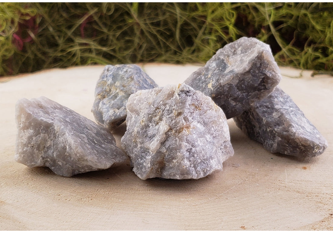 Blue Quartz Natural Raw Rough Gemstone - Stone of Inner Peace 2