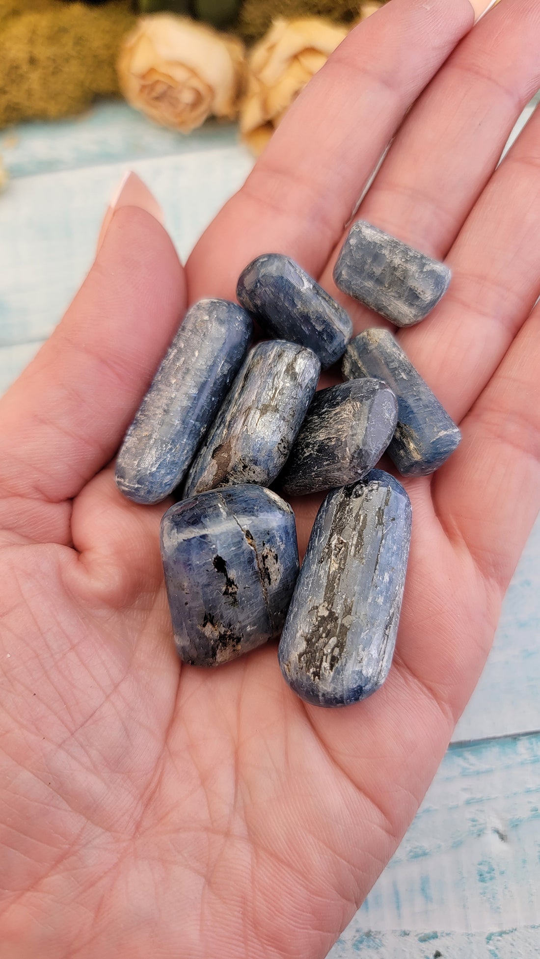 Blue Kyanite Polished Tumbled Gemstone