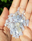 Blue Lace Agate Gemstone Chips - 1 Ounce Bag