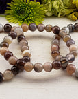 Botswana Agate Natural Gemstone 8mm Bead Bracelet | Crystal Gemstone Shop.