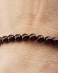 Garnet Natural Gemstone 5-6mm Bead Bracelet