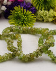 Peridot Natural Gemstone Chip Bracelet | Crystal Gemstone Shop.