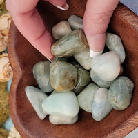 Aquamarine Beryl Tumbled Gemstone - Single Stone