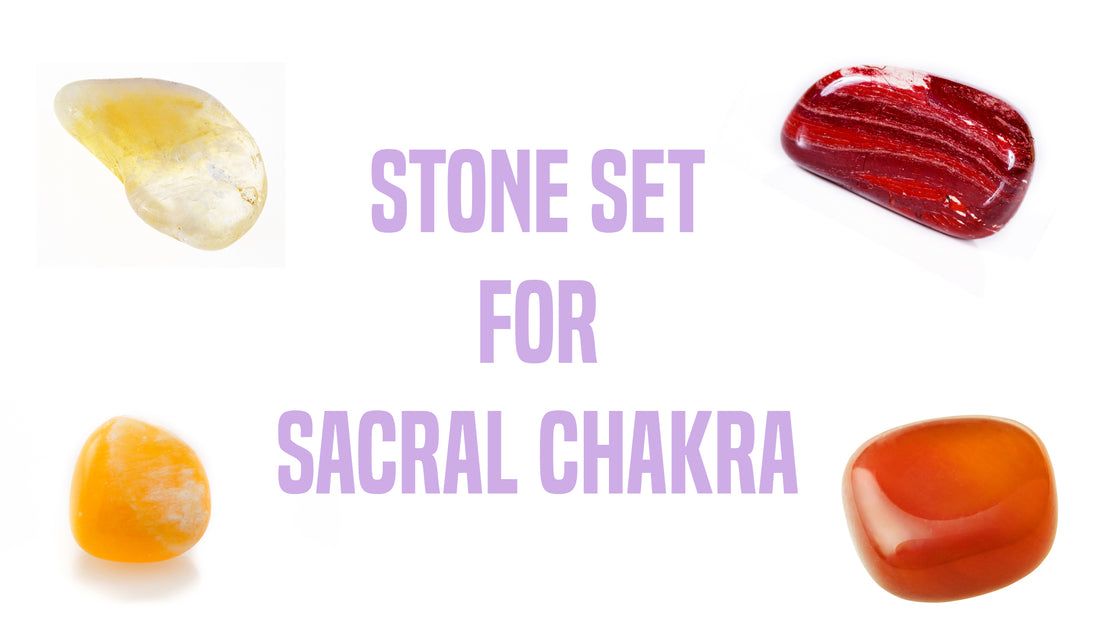 Chakra Set for Sacral Chakra Gemstone Pocket Stone Set | Crystal Gemstone Shop.