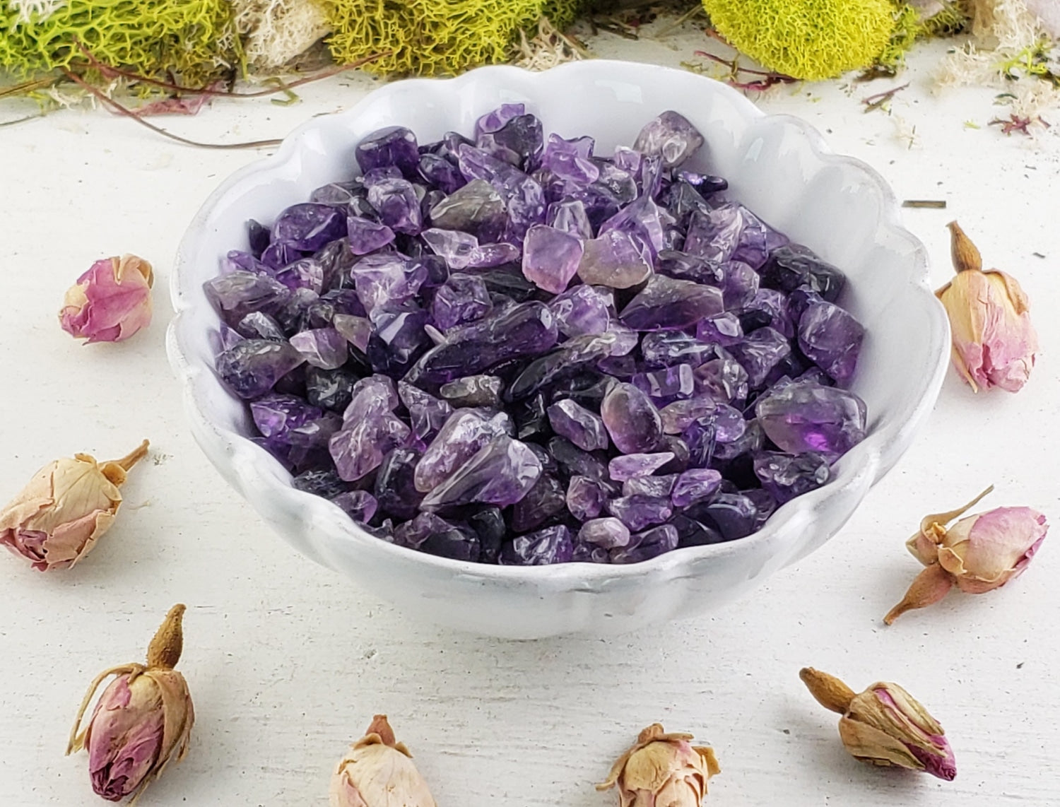 Amethyst Gemstone Chips - 1 oz. Bag | Crystal Gemstone Shop.