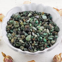 Emerald Gemstone Chips- 1 oz. Bag | Crystal Gemstone Shop.