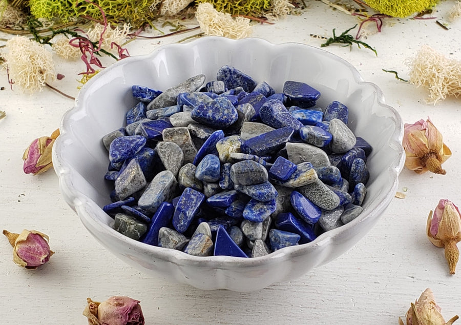 Lapis Lazuli Gemstone Chips - 1 oz. Bag | Crystal Gemstone Shop.