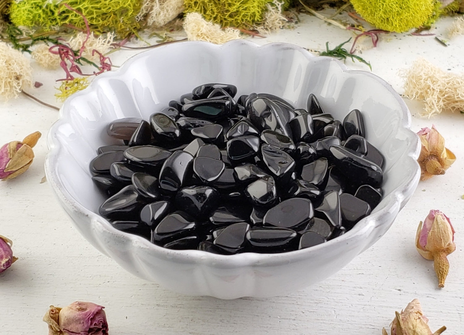 Black Obsidian Gemstone Chips - 1 oz. Bag | Crystal Gemstone Shop.