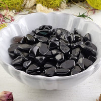 Black Obsidian Gemstone Chips - 1 oz. Bag | Crystal Gemstone Shop.