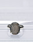 Colombianite Natural Gemstone Sterling Silver Ring - Close Up