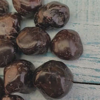 Red Wine Garnet Tumbled Gemstone - One Stone or Bulk Wholesale Lot - Video