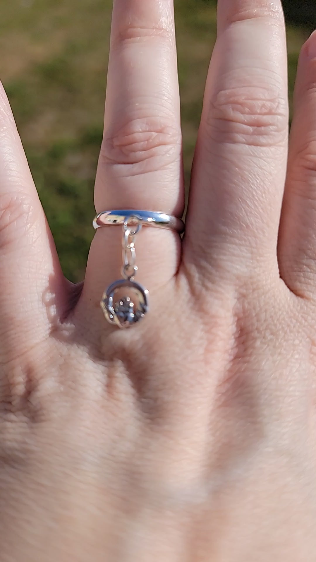 Sterling Silver Claddagh Charm Handmade Ring