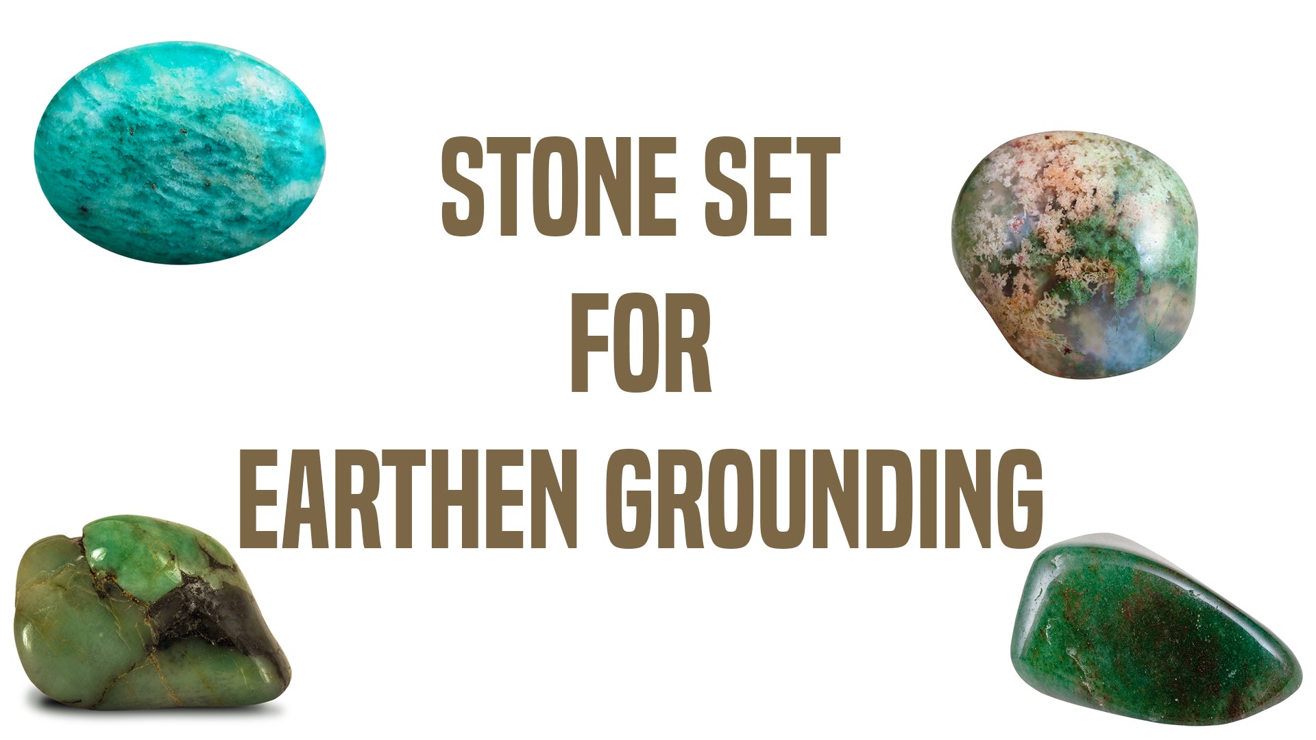 Earthen Grounding Gemstone Pocket Stone Set | Crystal Gemstone Shop.