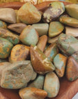 Natural Turquoise Tumbled Gemstone - One Stone or Bulk Wholesale Lot - Video