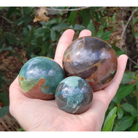 Fancy Jasper Gemstone Orb Sphere - Stone of the Ordered Mind - Multiple Sizes!