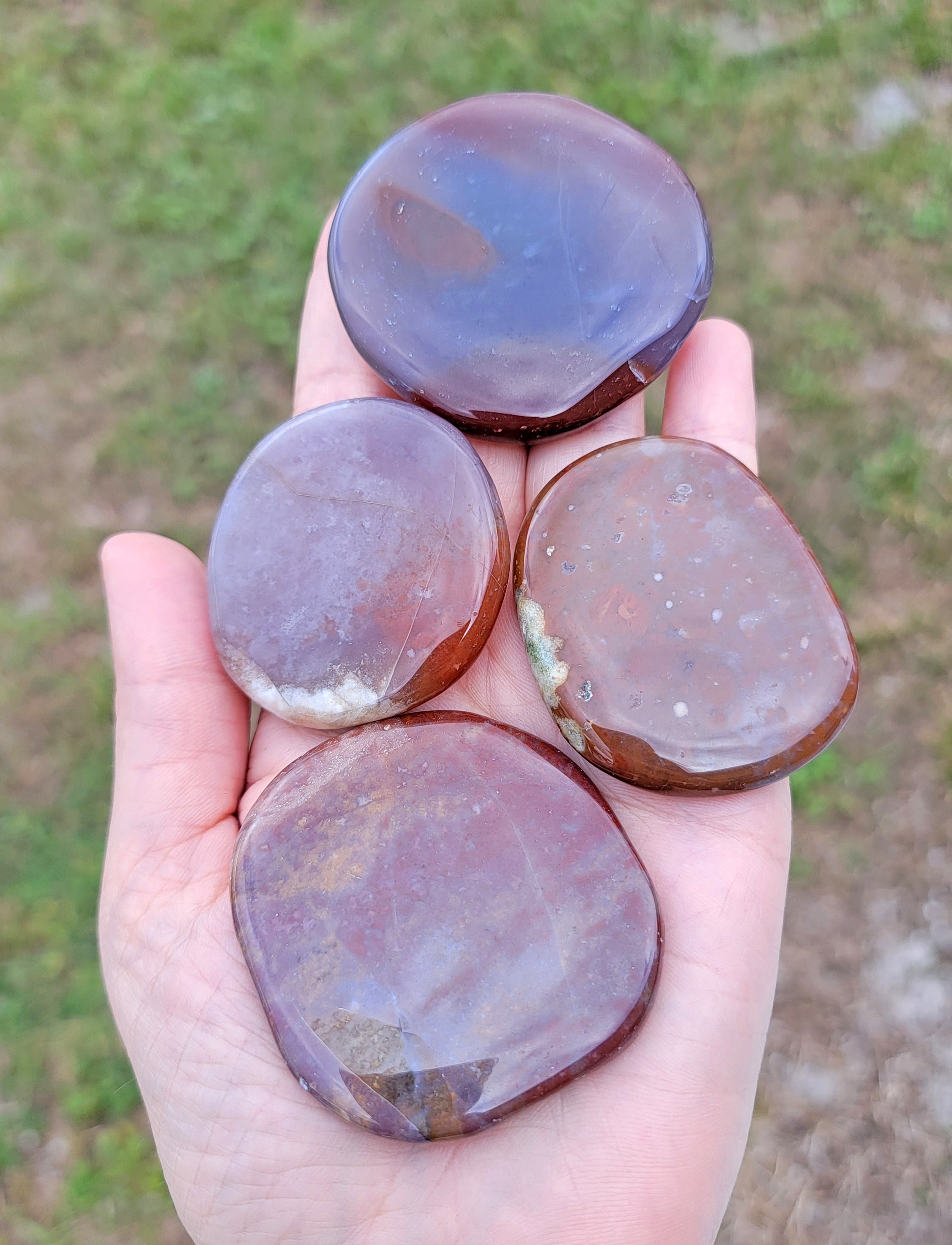 Fancy Jasper Gemstone Meditation Palm Stone Crystal Gemstone Shop