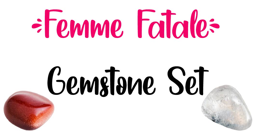 Femme Fatale Gemstone Pocket Stone Set | Crystal Gemstone Shop.