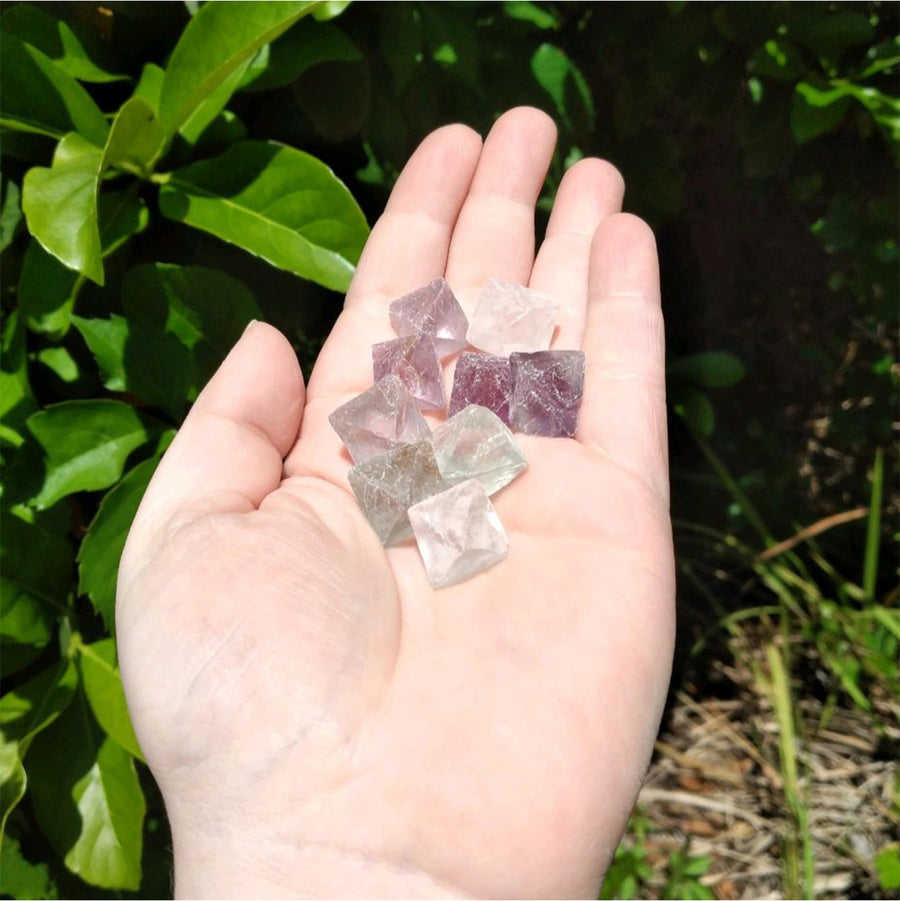 Fluorite Octahedron Small Gemstone - Single Stone or Bulk Wholesale Lots