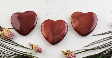 Mookaite Polished Gemstone 45mm Flat Heart Carving | Crystal Gemstone Shop.