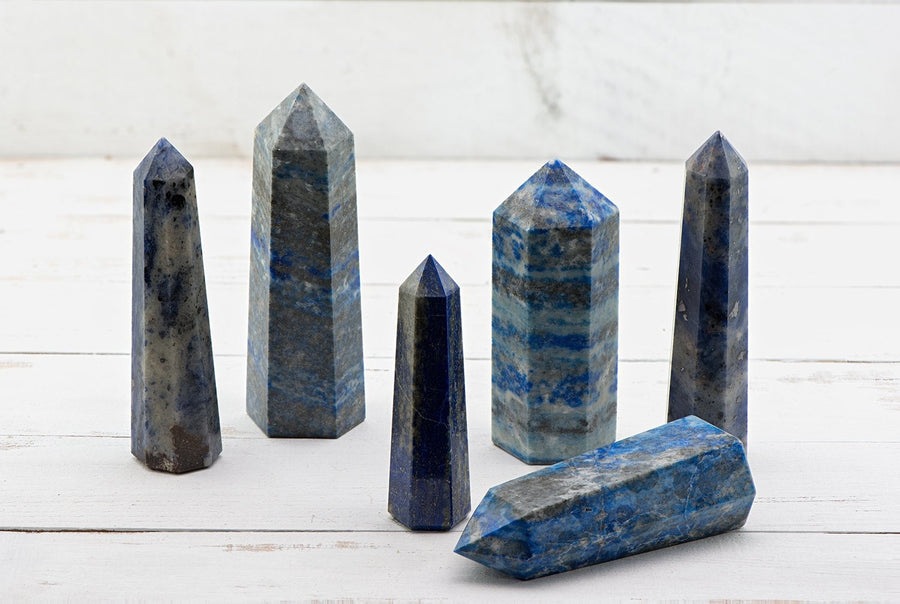 Lapis Lazuli Gemstone Tower Point | Crystal Gemstone Shop.
