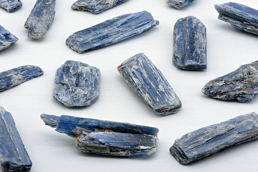 Blue Kyanite Natural Gemstones - 2 oz Bag | Crystal Gemstone Shop.