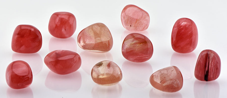 Strawberry Obsidian Tumbled Polished Gemstone | Crystal Gemstone Shop.