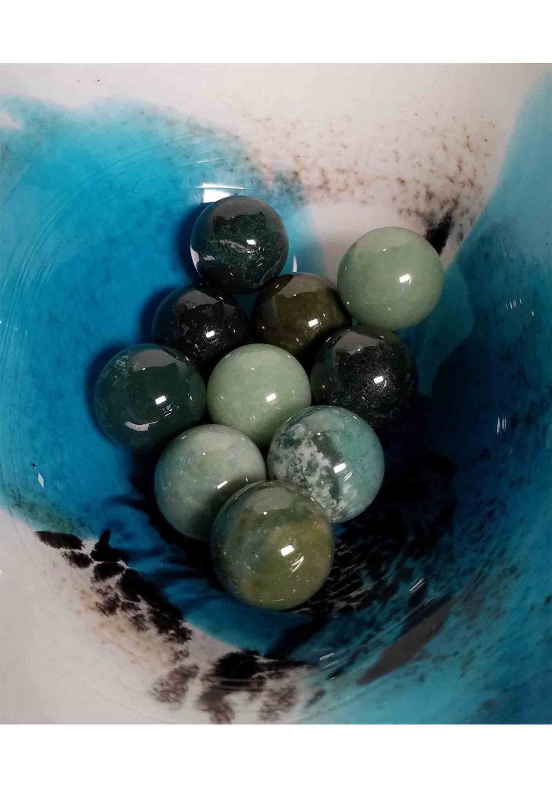 Green Jasper Gemstone Orb Sphere - Stone of Removing Negativity! - 20mm