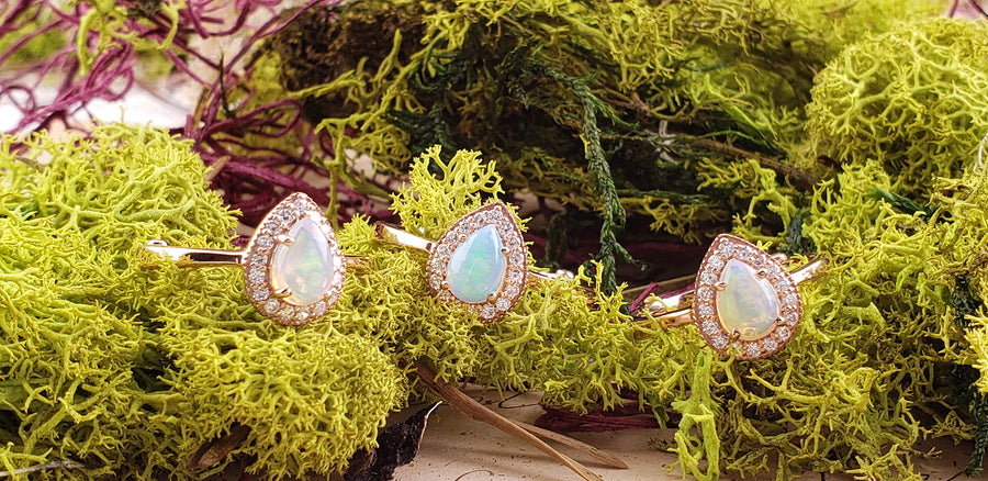 Opal Sterling Silver & Rose-Gold Plated Sterling Silver Ring - Maeve