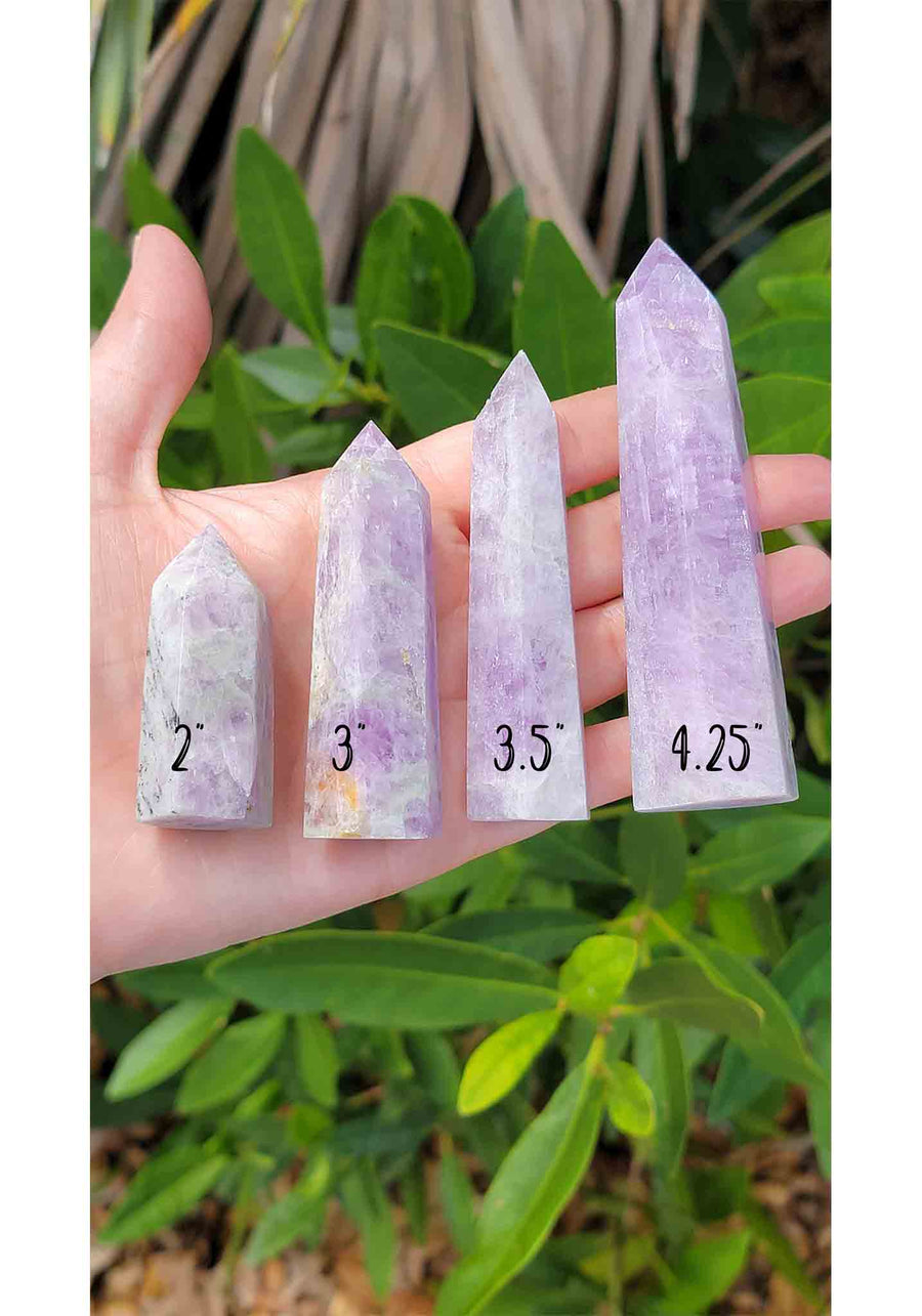 Kunzite Gemstone Point Tower Obelisk 5
