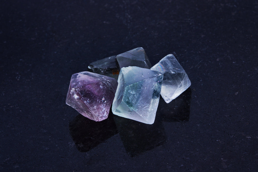 Fluorite Octahedron Mini Gemstone - Single Stone
