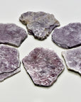 Lepidolite Natural Gemstone Cleavage Slice - Jumbo: [ 3" - 3.5" ]