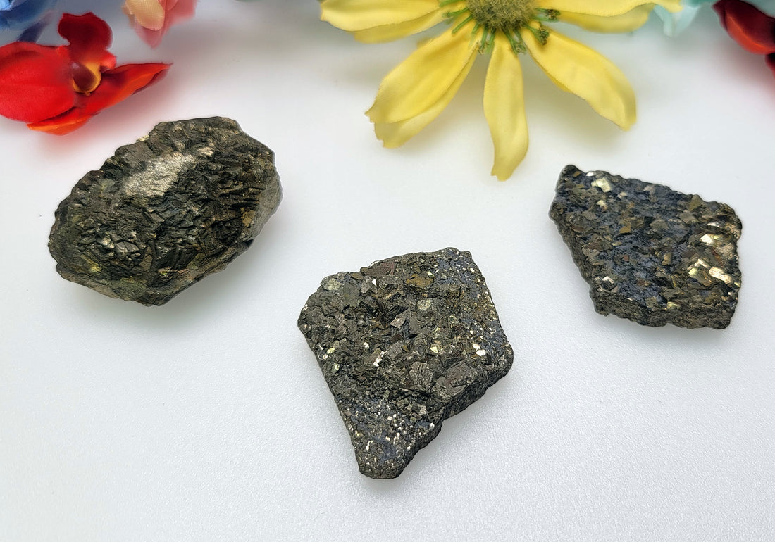 Pyrite Natural Gemstone Druzy Cluster