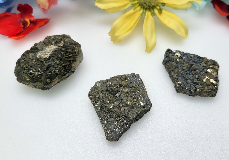 Pyrite Natural Gemstone Druzy Cluster