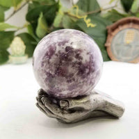 Lepidolite Polished Gemstone Sphere Orb Marble - Multiple Sizes! 3