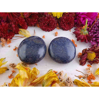 Lazulite Gemstone Meditation Palm Stone - Stone of Trusting the Self 4