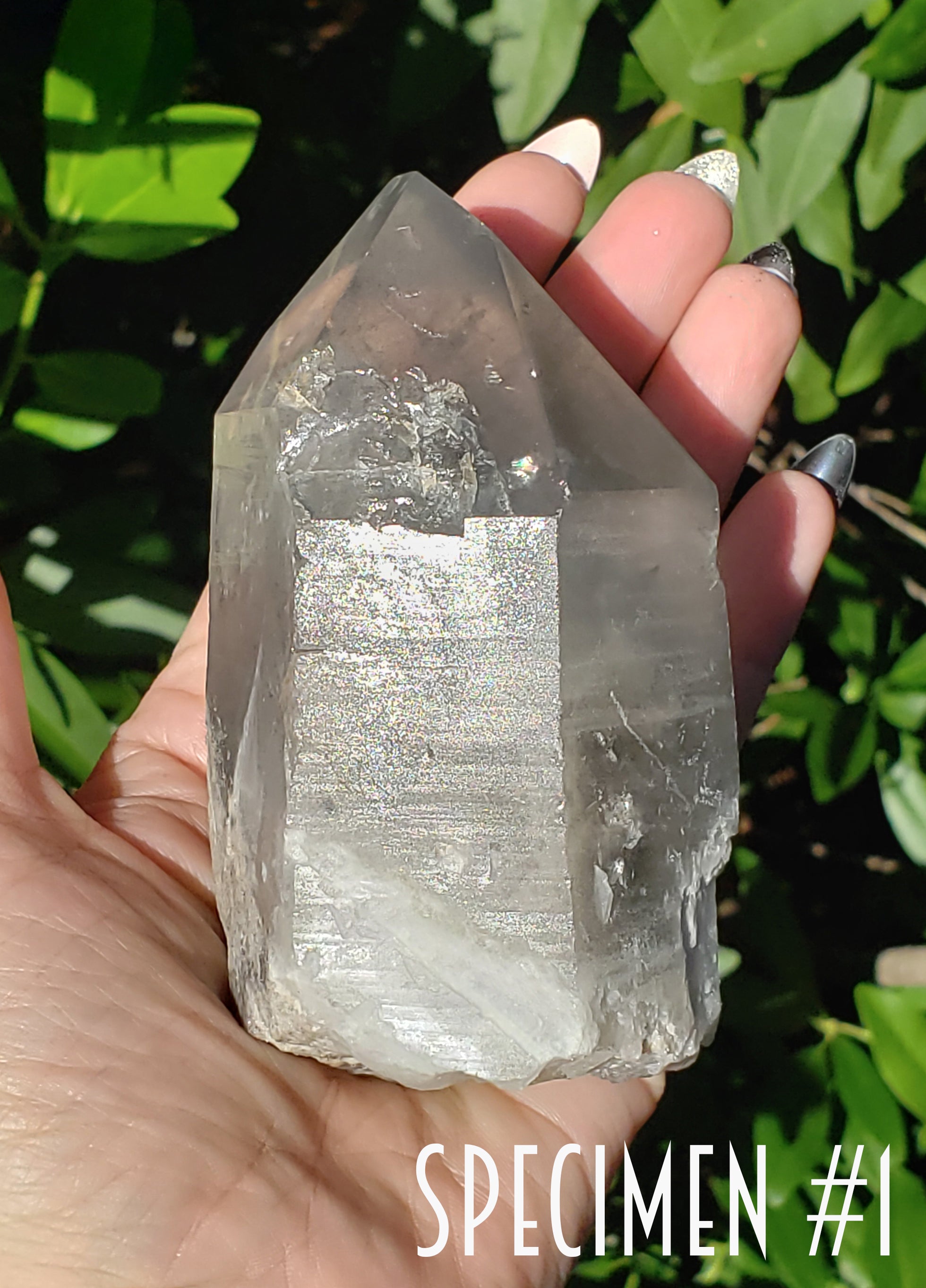 Phantom Included Quartz Natural Gemstone Point | Crystal Gemstone Shop.